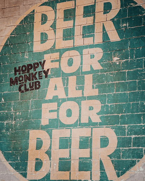 hoppy monkey club concept food bar à bières